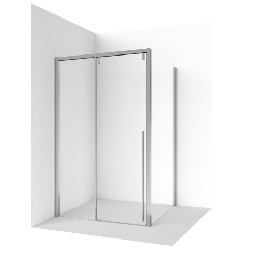 Душевой уголок Ambassador Intense 110021101IX-110IX 120х110 стекло прозрачное профиль хром глянцевый без поддона